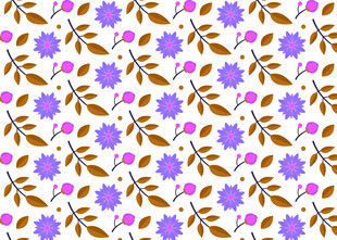 紫色花卉图案背景纹理