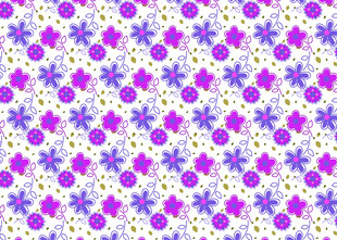 紫色花卉图案背景纹理