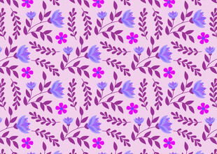 紫色花卉图案背景