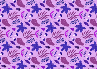 紫色花卉植物图案背景
