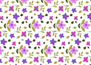 紫色花卉无缝图案背景