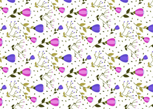 花卉爱心图案背景纹理