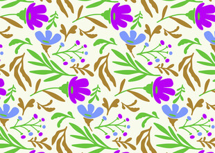 花卉无缝图案设计