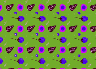 绿色背景的多彩图案纹理