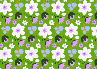 清新花卉图案背景设计