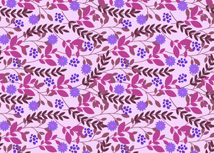 粉色系动物图案无缝背景