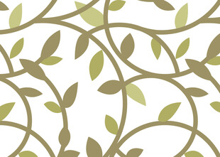 绿叶藤蔓简约图案