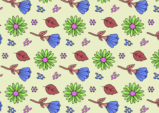 花卉图案背景 