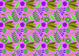 多彩花卉图案背景