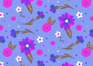 紫色花卉图案背景