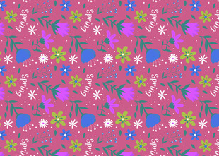 粉色花卉图案背景纹理