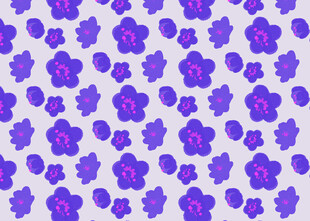 紫色花卉图案背景纹理