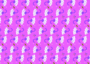 紫色花卉图案背景纹理