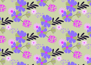 花卉图案背景 