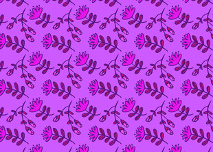 紫色花卉图案背景纹理