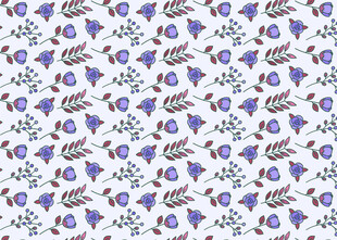 紫色花卉图案无缝背景