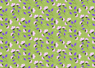 绿色花卉图案纹理背景