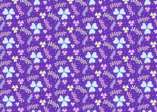 紫色花卉几何图案背景