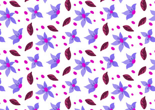 紫色花卉图案背景纹理