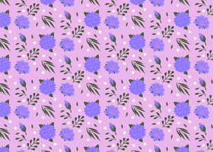 紫色花卉图案背景纹理