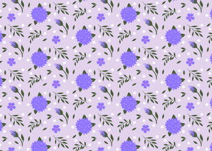 紫色花卉图案背景纹理