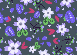 花卉图案背景设计素材