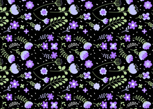 紫色花卉图案背景纹理