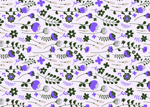 紫色花卉图案背景纹理