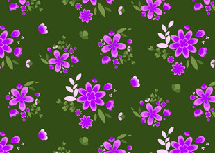 紫色花卉图案背景
