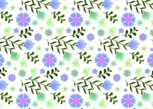 多彩几何花卉图案背景