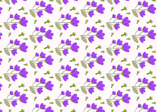 紫色花卉图案背景纹理