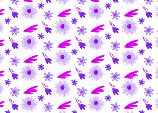 紫色星星雪花图案背景