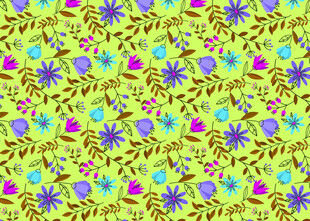 多彩花卉图案背景