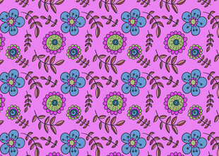 紫色花卉图案背景纹理
