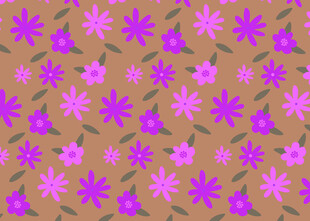 紫色花卉图案背景纹理