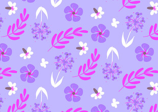 紫色花卉图案背景纹理