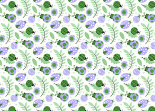 清新花卉图案背景纹理