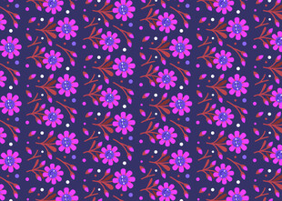 紫色花卉图案背景纹理