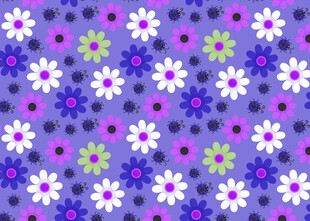 紫色花卉图案背景纹理