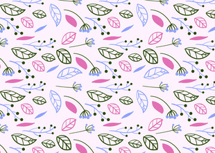 多彩几何花卉图案背景