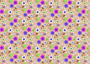 多彩花卉图案背景纹理