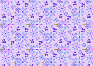 紫色花卉图案背景纹理