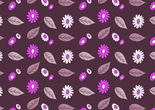 紫色花卉图案背景纹理