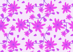 紫色花卉图案背景