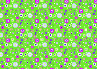 绿色花卉图案背景纹理