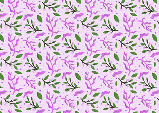 紫色花卉图案背景纹理