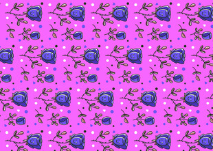 粉色底蓝色花朵图案背景