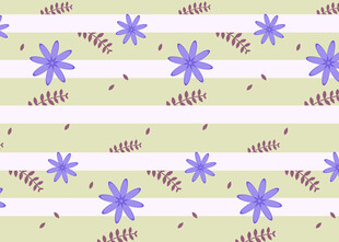 淡紫花卉条纹图案背景