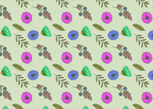 花卉图案背景纹理