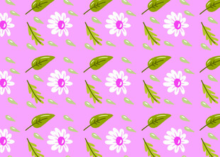 粉色花卉无缝图案背景